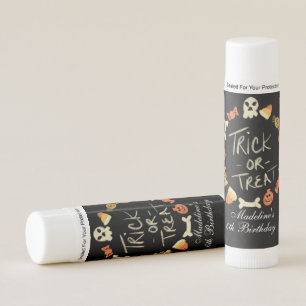 Chalk Board Candy Wreath Spooky Halloween Party Lip Balm