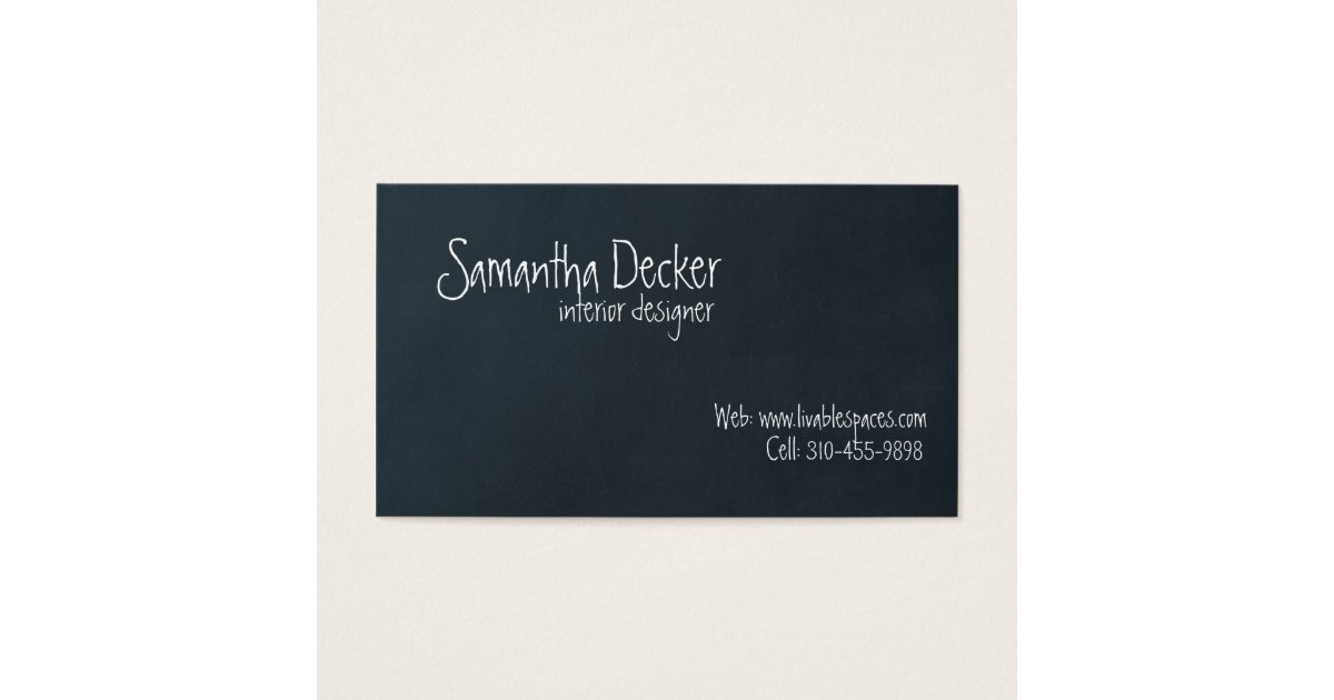 "Chalk Board" Customizable Business Card! Business Card Zazzle