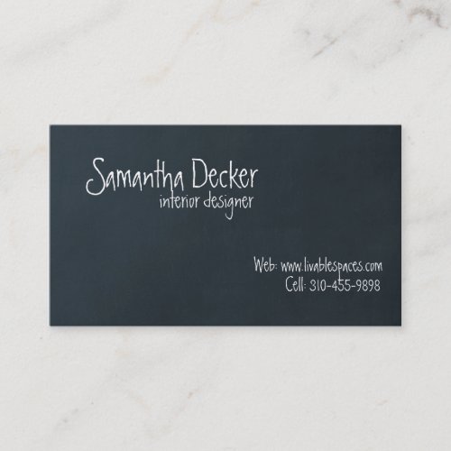 "Chalk Board" Customizable Business Card!