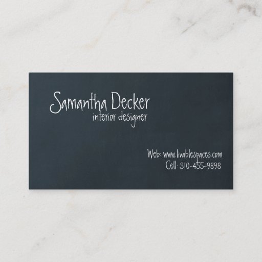 Customizable "Chalk Board" Customizable Business Card!