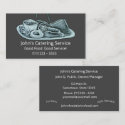 Chalk Board Food Service Business Card