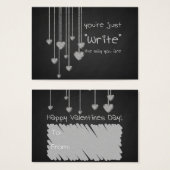 Chalk Board Heart School Kids Valentines in Bulk (Front & Back)