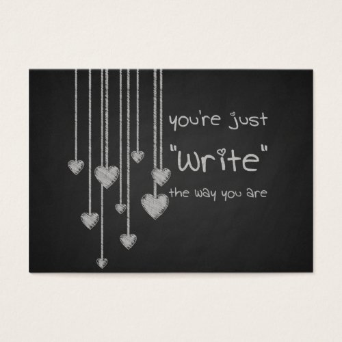 Chalk Board Heart School Kids Valentines in Bulk Business Card