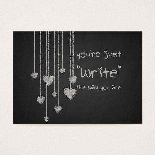 Customizable Chalk Board Heart School Kids Valentines in Bulk Business Card