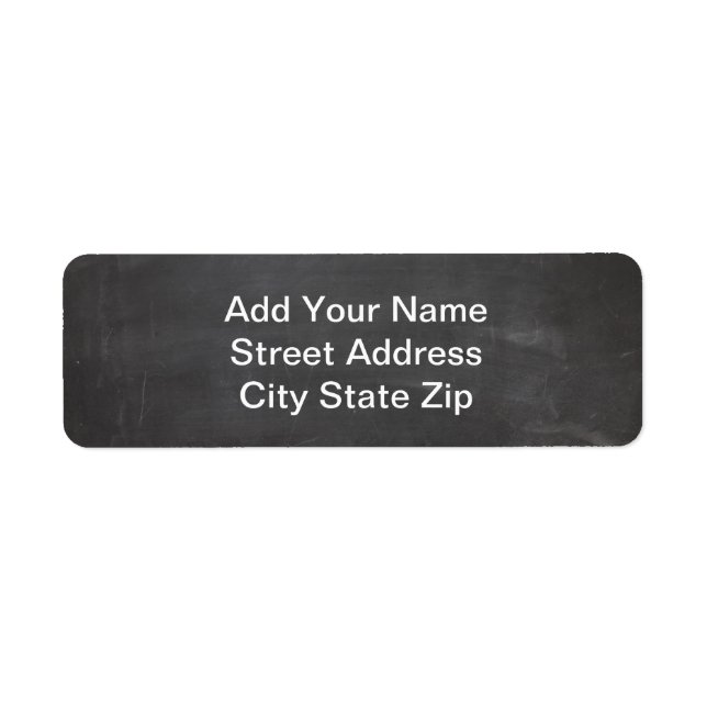 Chalk Board Label (Front)