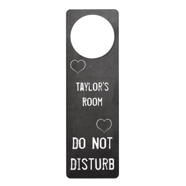Chalk Board With Heart Door Hanger (Front)