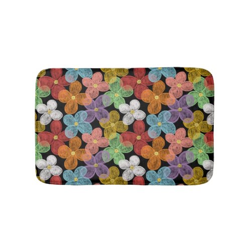 Chalk Daisies Bath Mat