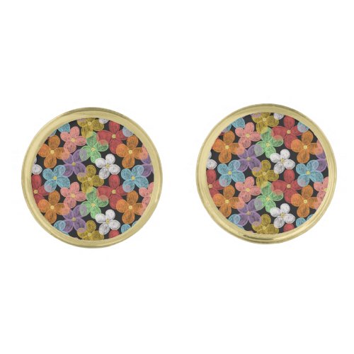 Chalk Daisies Cufflinks