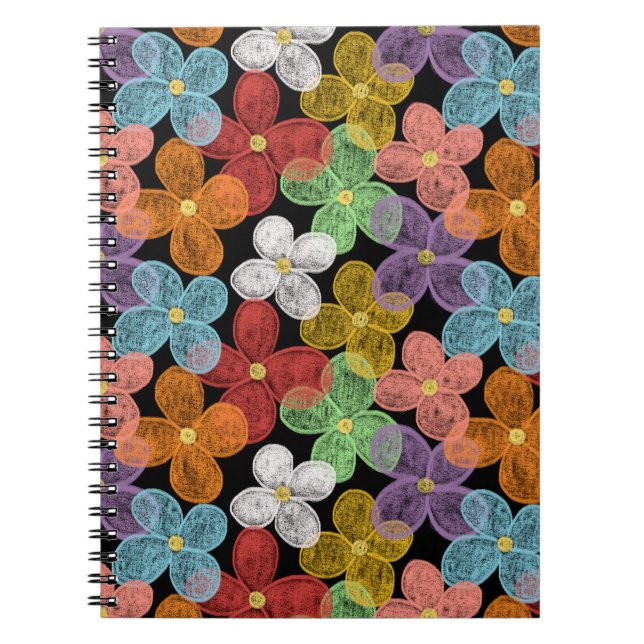 Chalk Daisies Notebook (Front)