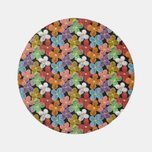 Chalk Daisies Pocket Folder Rug