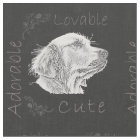 Chalk Drawing of Golden Retriever