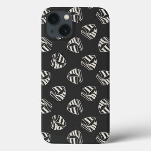 Chalk Drawn Sailboat Pattern iPhone 13 Case