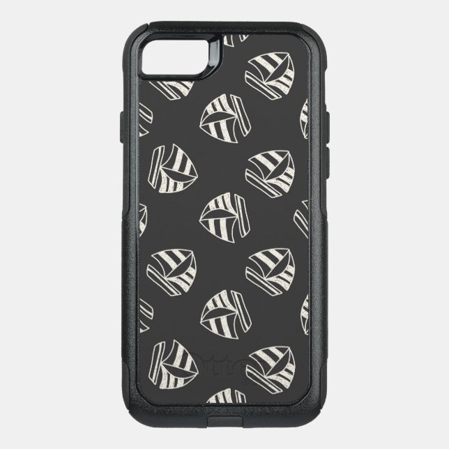 Chalk Drawn Sailboat Pattern Otterbox iPhone Case (Back)