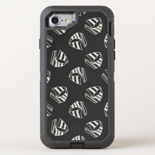 Chalk Drawn Sailboat Pattern OtterBox Defender iPhone SE/8/7 Case