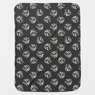 Chalk Drawn Sailboat Pattern Swaddle Blanket