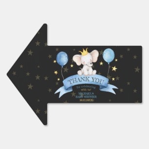 chalk elephant STARS AND BALLOONS Sign
