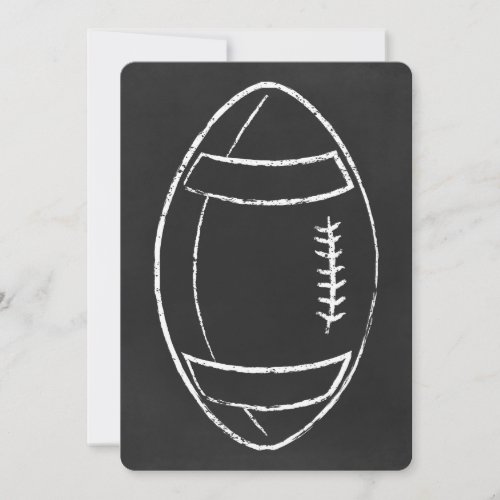 chalk football invitation