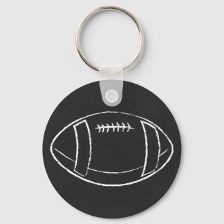 chalk football keychain