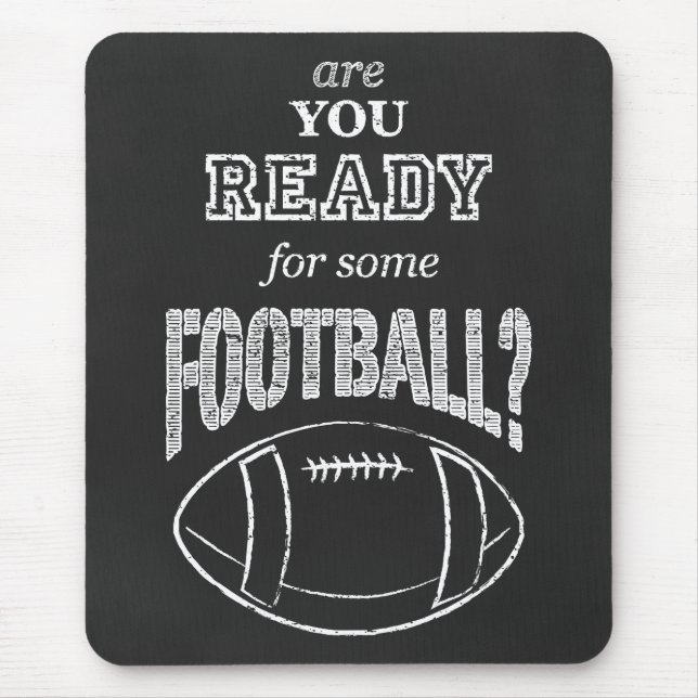 chalk football mouse pad (Front)