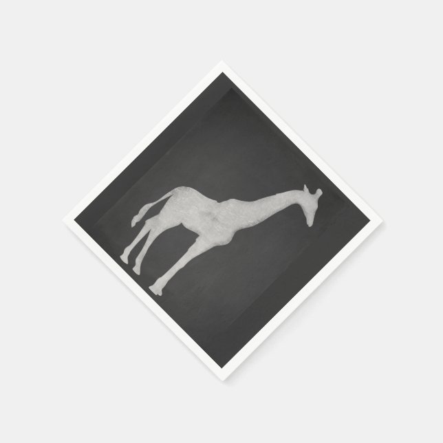 Chalk Giraffe Napkins (Corner)