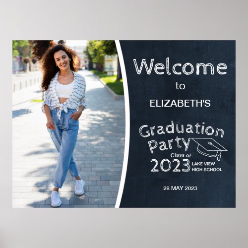 Chalk High School Photo Grad Party Welcome Sign