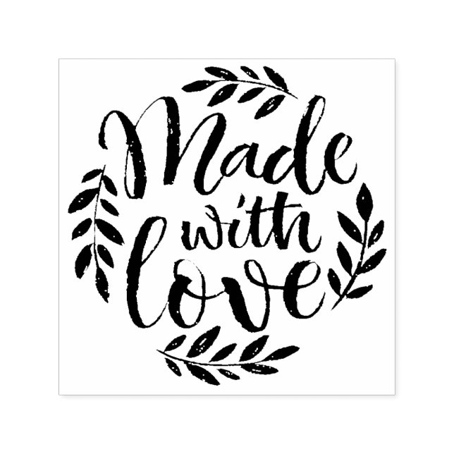 Chalk Lettering Made With Love Self Inking Stamp (Design)
