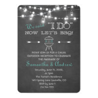 Chalk Mason Jars String Lights I DO BBQ Card
