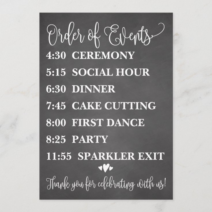 chalk board sign