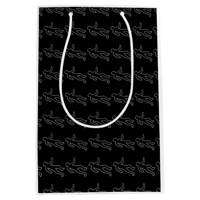 Chalk Outline Medium Gift Bag (Front)