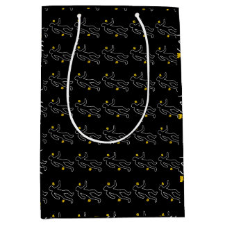 Chalk outline with evidence tags medium gift bag