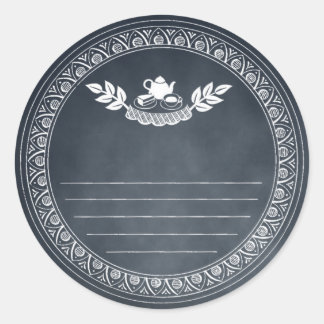 Chalk Retro Vintage Recipe And Baking Gift Sticker