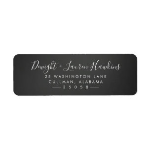 Chalk Return Address Label
