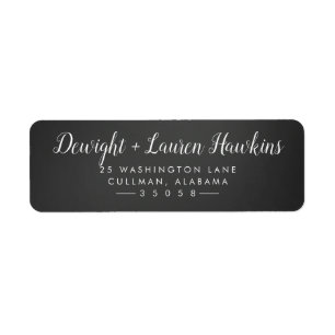 Chalk Return Address Label