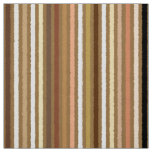 Chalk Stripes - Camel Tan and Gold Fabric