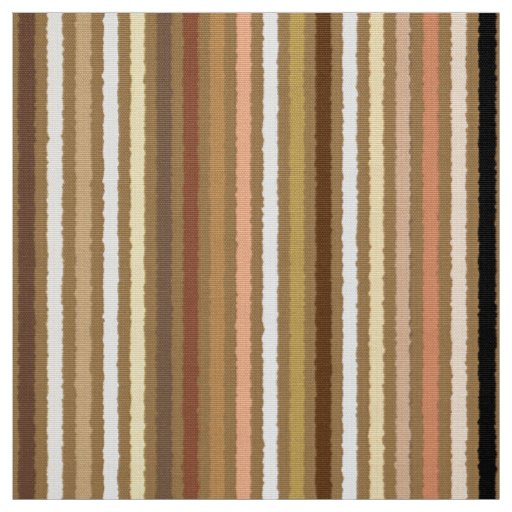 Chalk Stripes - Camel Tan and Gold Fabric