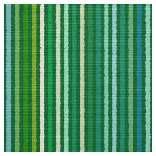 Chalk Stripes - Jade Green and Aqua Fabric