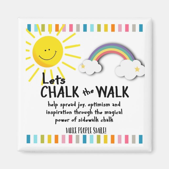 chalk the walk magnet (Front)