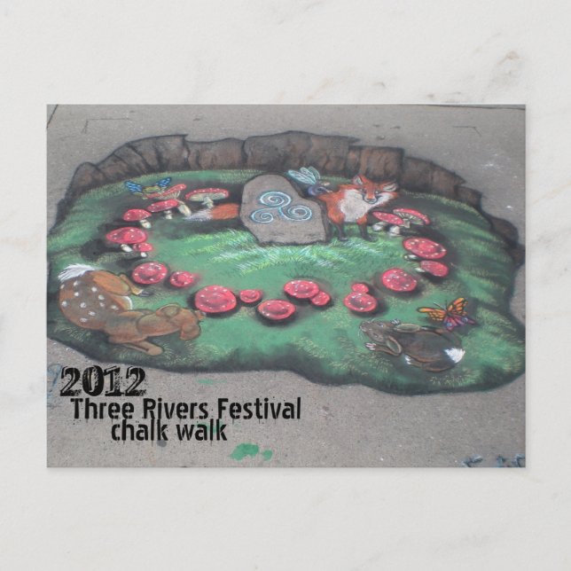 Chalk Walk 2012~postcard Postcard (Front)