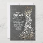 Chalkboard and Gold Vintage Bridal Shower