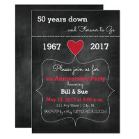 Chalkboard Anniversary Invite | Party Invitation