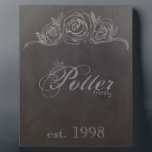 Chalkboard Anniversary Plaque<br><div class="desc">Customize this plaque with your family's "established date." A perfect gift for newlyweds! A beautiful and classic decor.</div>