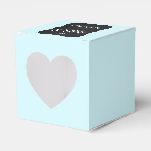 Chalkboard Aqua Mini Wedding Tissue Boxes