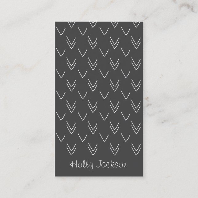 Chalkboard Arrows Business Card (Front)