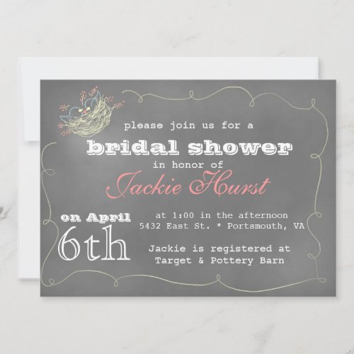 Chalkboard Art Invitation