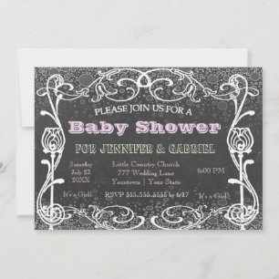 Chalkboard   Baby Shower Invitation