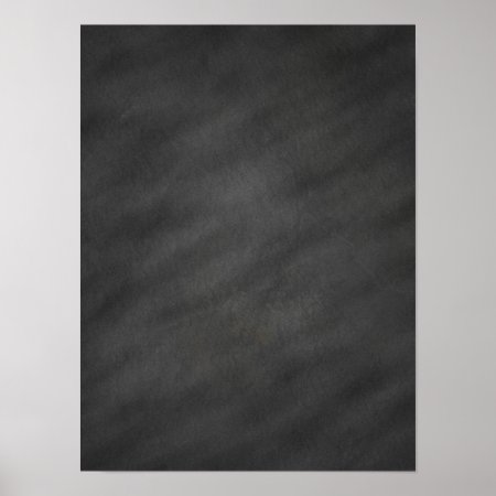Chalkboard Background Gray Black Chalk Board Blank Poster