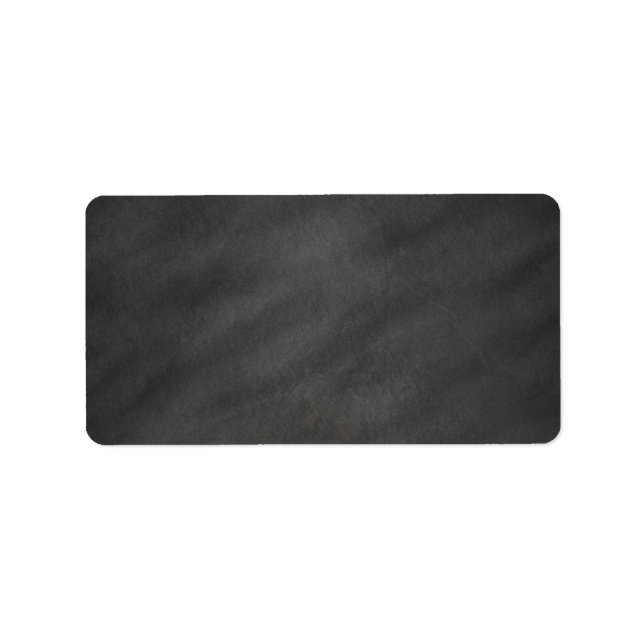 Chalkboard Background Gray Black Chalk Board Label (Front)