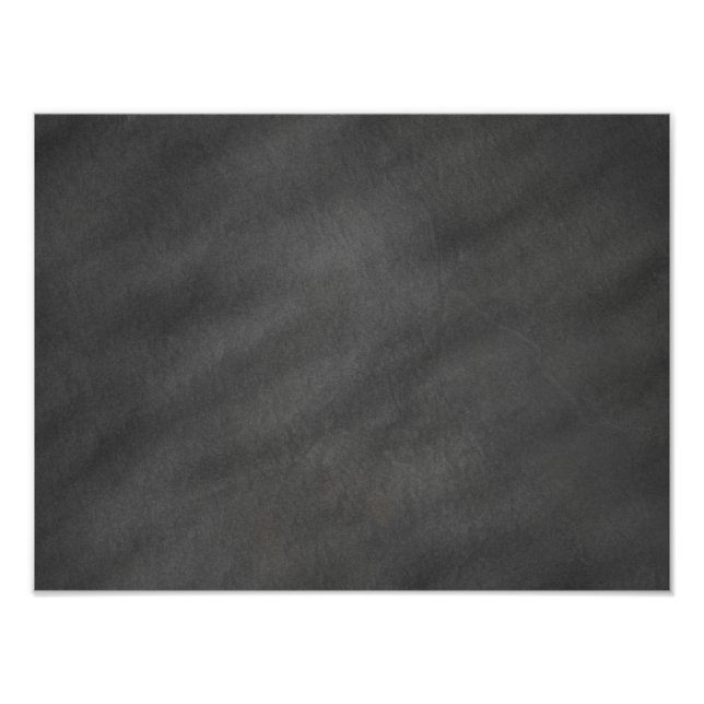 Chalkboard Background Gray Black Chalk Board Photo Print (Front)