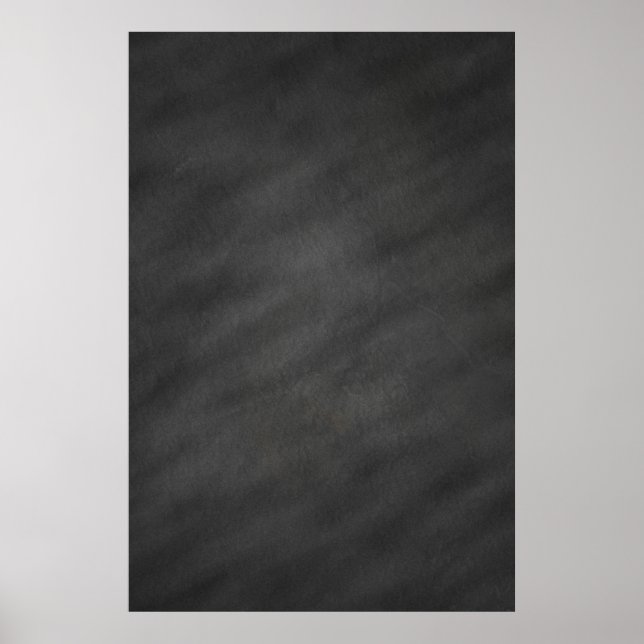 Chalkboard Background Gray Black Chalk Board Poster (Front)