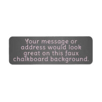Chalkboard Background Template Label